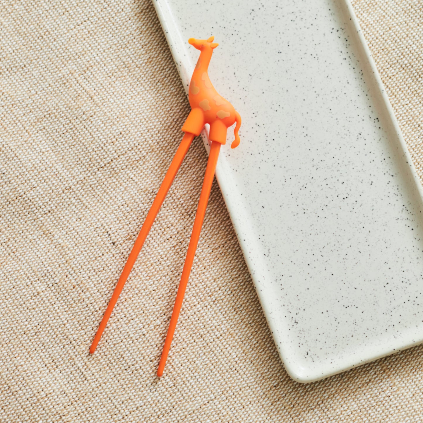 BAGUETTES POUR ENFANT GIRAFE ORANGE- SEOUL STATION