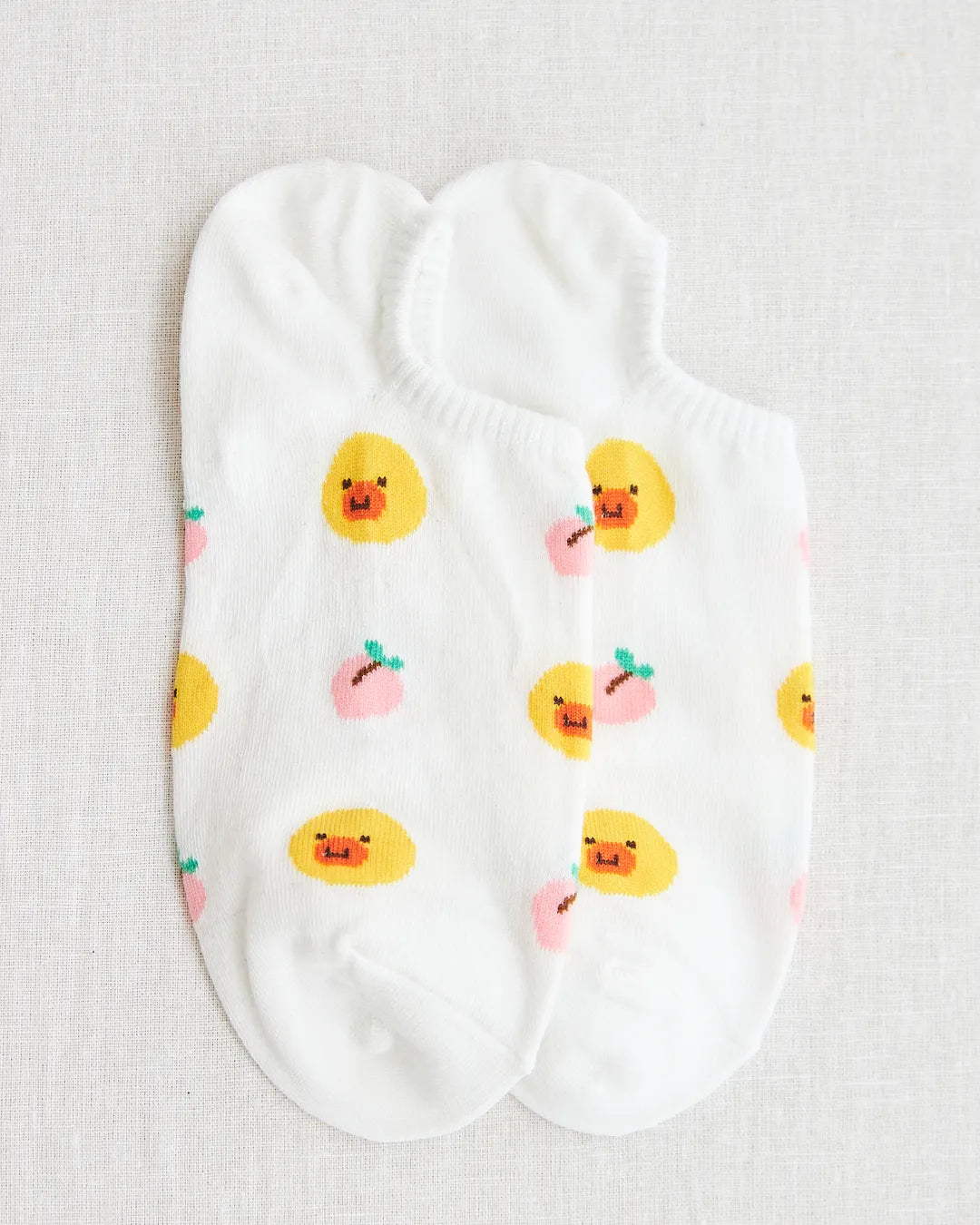 chaussettes poussin peche