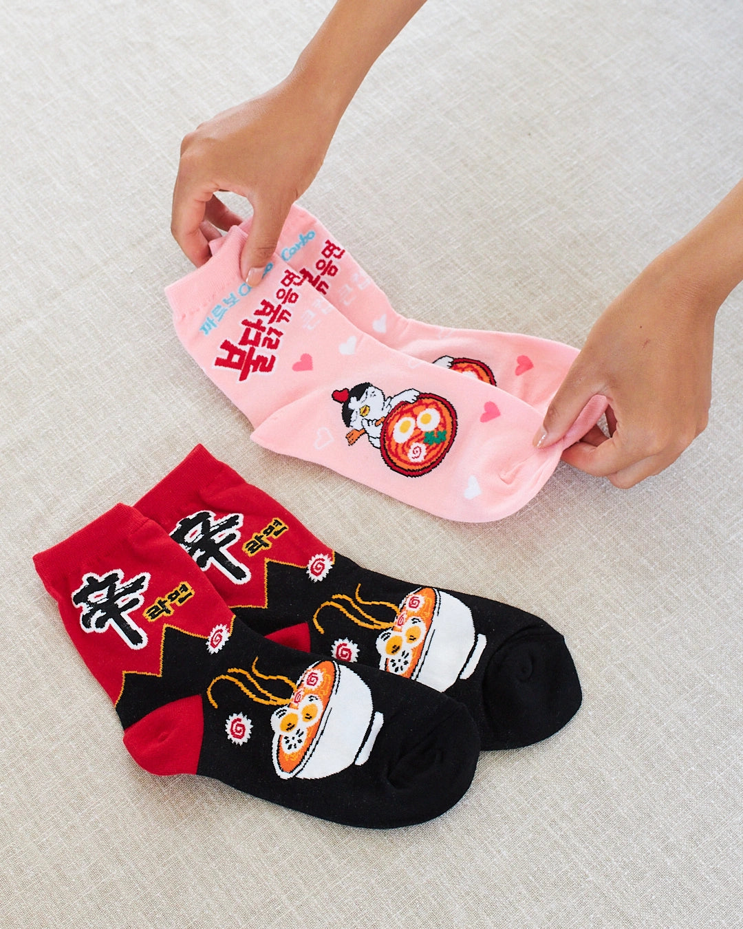 chaussettes coreenes fun