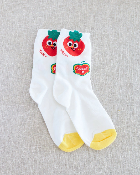 chaussettes fraise
