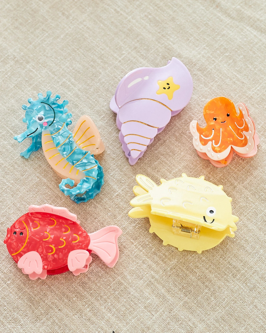 pince cheveux animaux de la mer