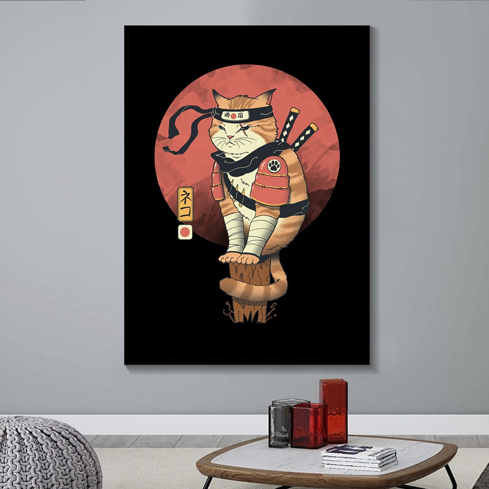 AFFICHE TOILE CHAT NINJA - SEOUL STATION