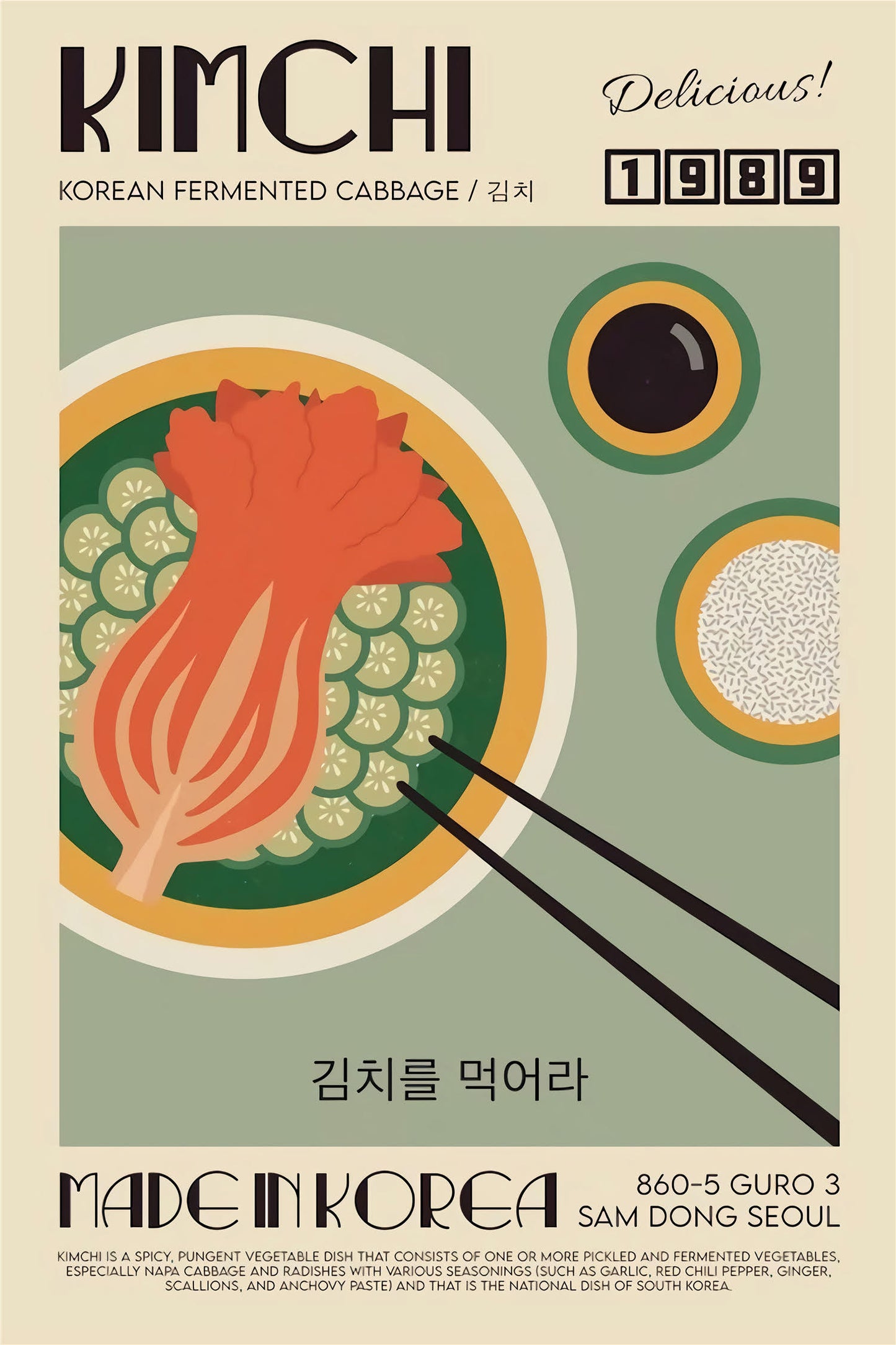 AFFICHE KIMCHI - SEOUL STATION