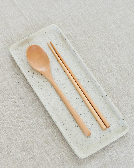 SET CUILLÈRE BAGUETTES - MARRONNIER CLAIR
