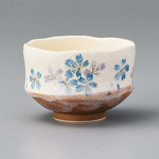 bol matcha fleurs sakura bleu