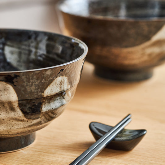 Bol à RAMEN FEUILLE d'ERABLE en porcelaine