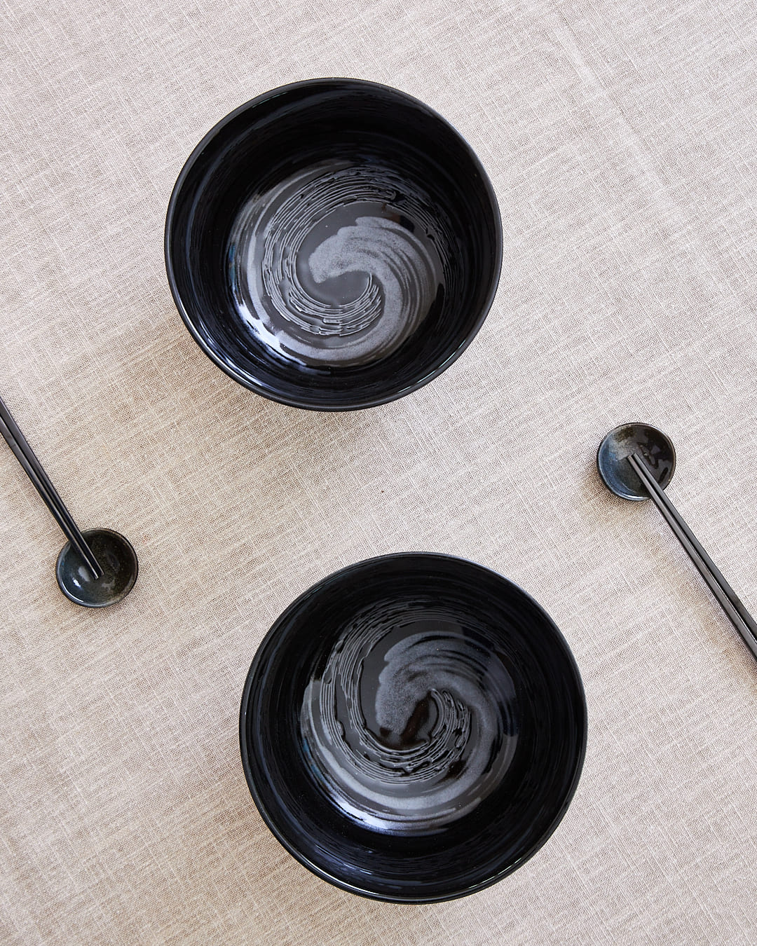 bol japonais ceramique noir