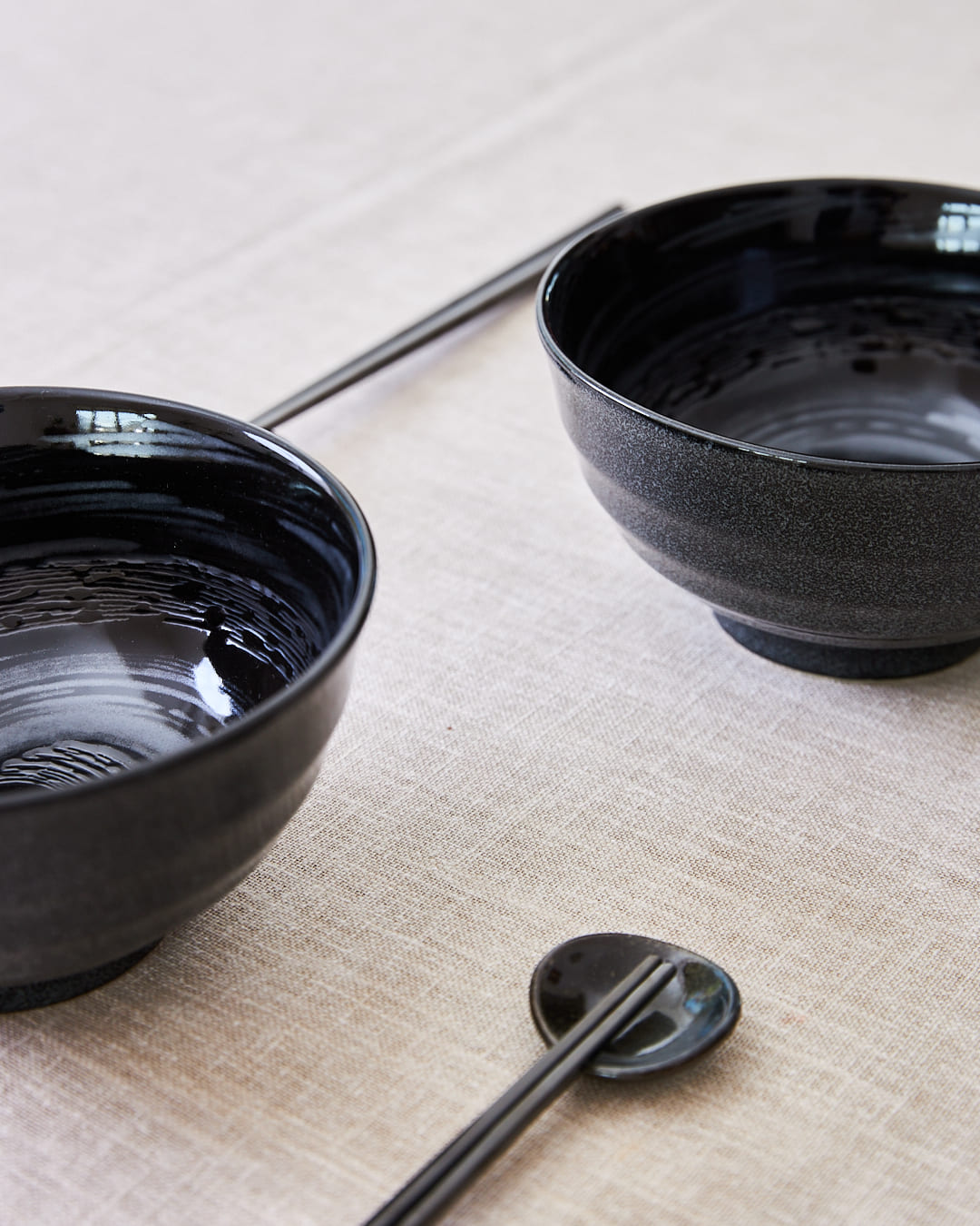 bol japonais ceramique noir seoul station