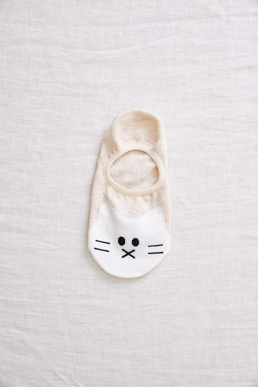 chaussettes corée du sud lapin beige