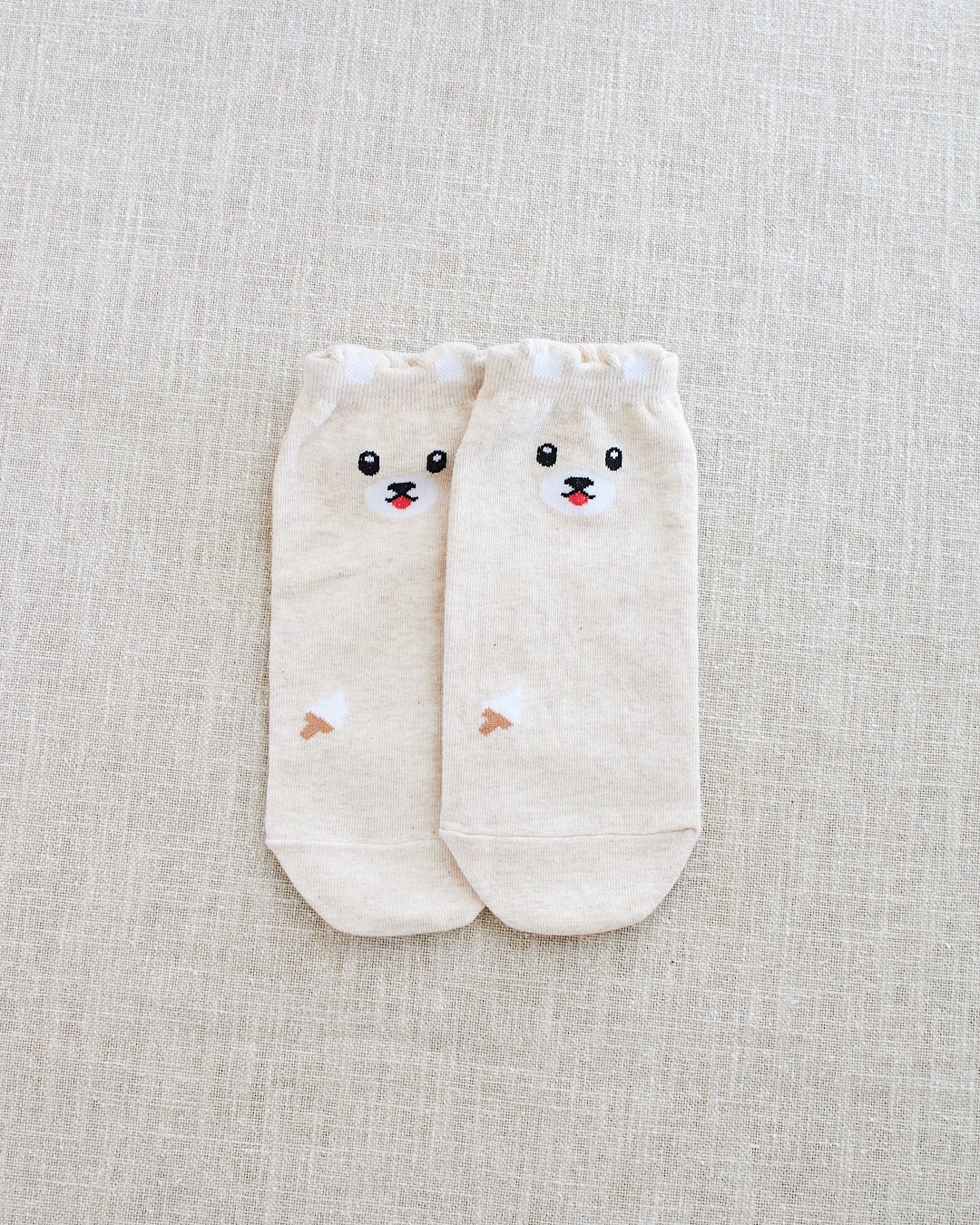 chaussettes souris beige
