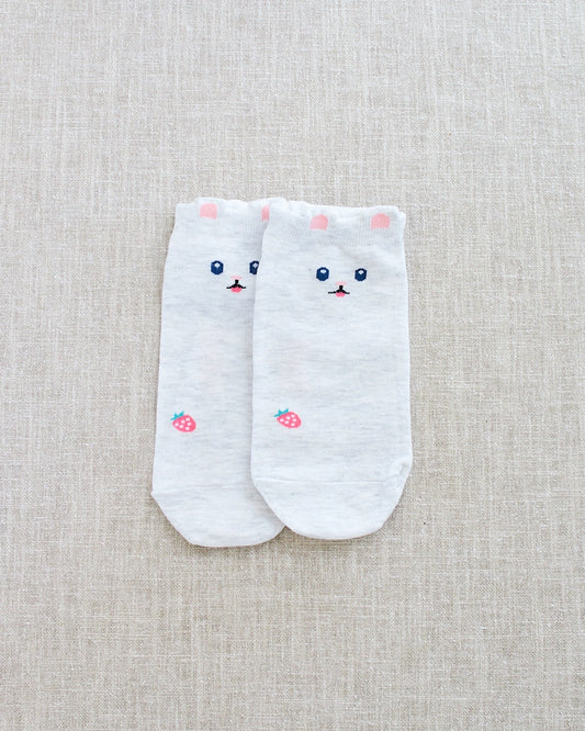 chaussettes souris gris