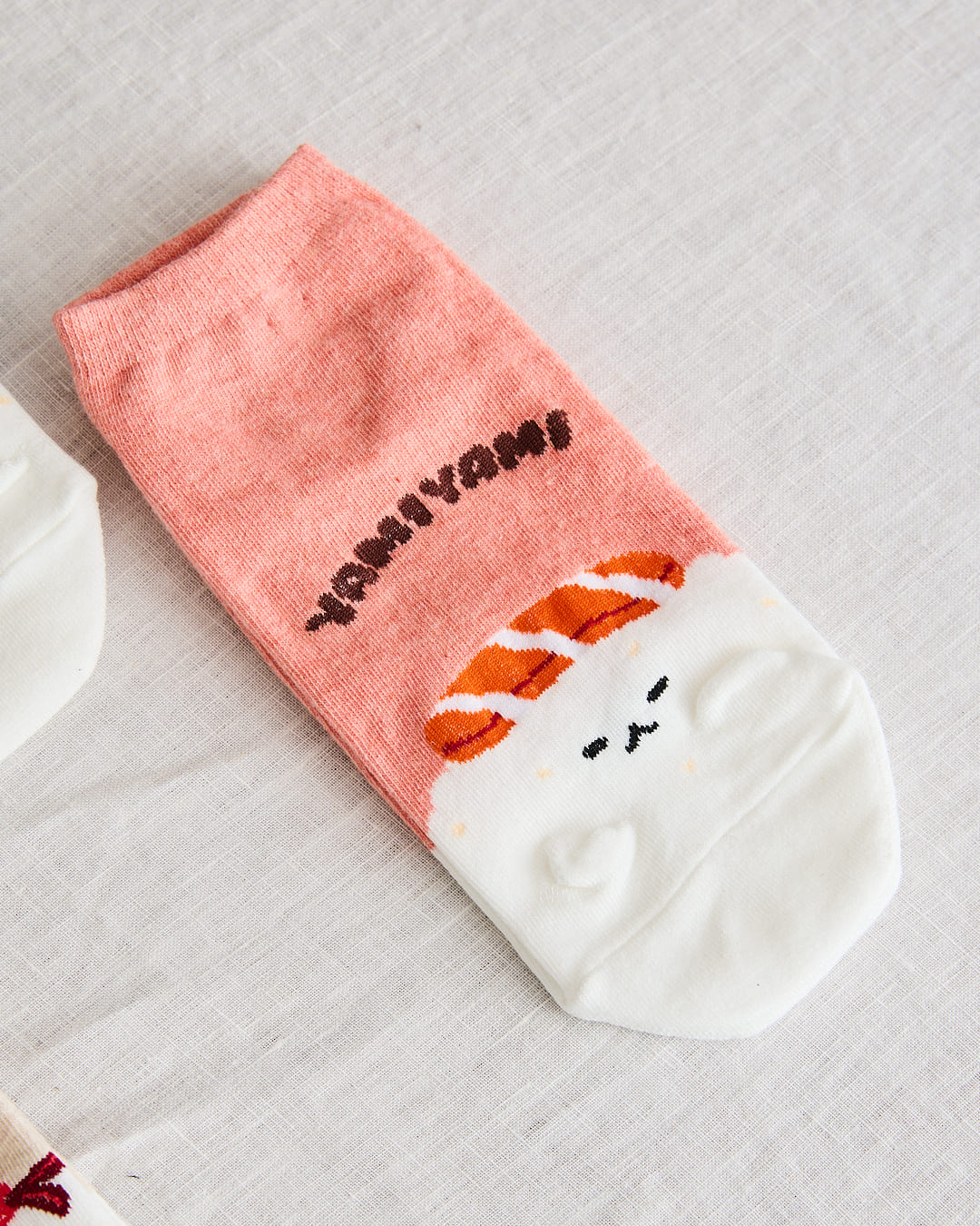chaussettes sushi saumon