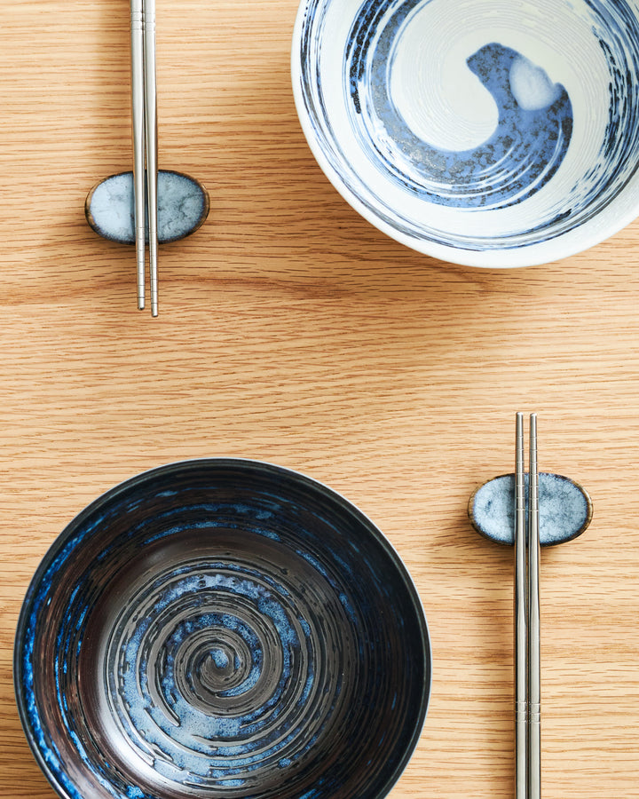 Lot De 8 Bols à Ramen Japonais En Céramique - Ensemble Complet Avec Baguettes Et Cuillères