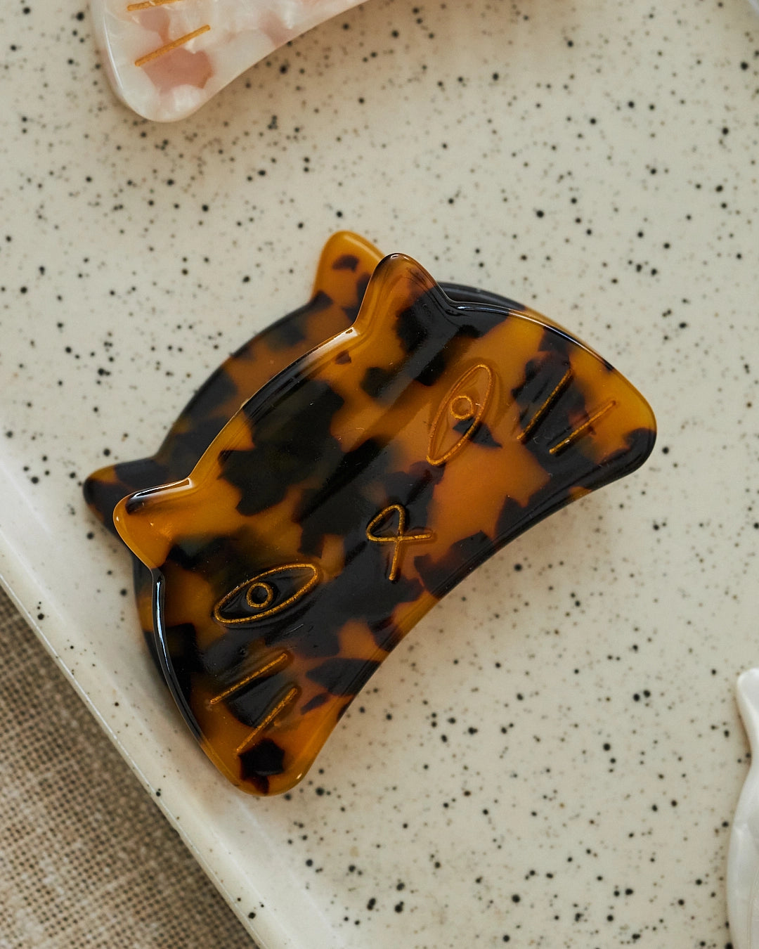 pince cheveux chic chat leopard