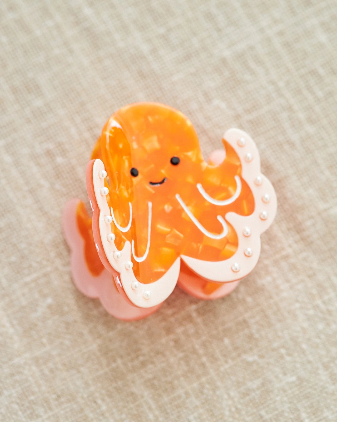 pince cheveux poulpe orange