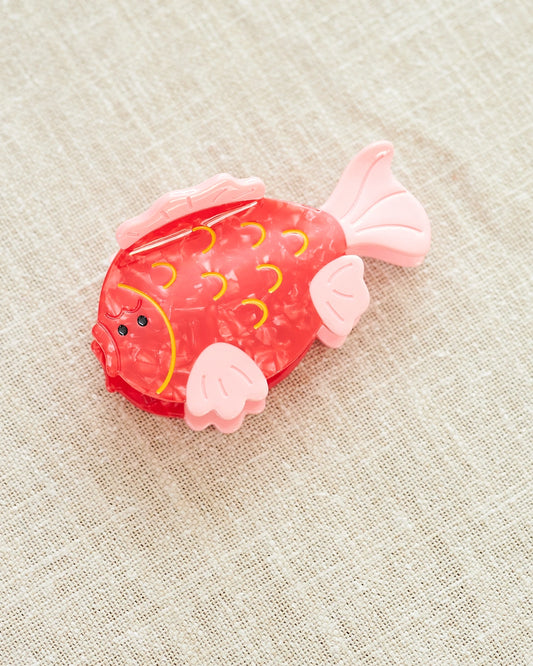 poisson rouge pince cheveux