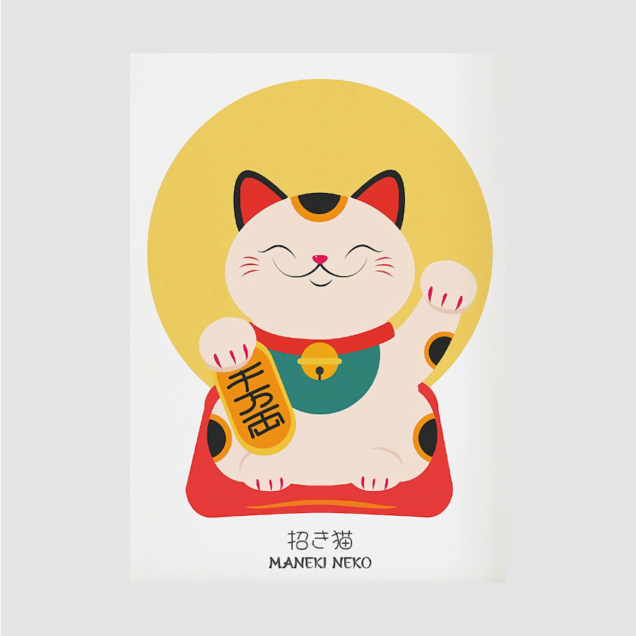 AFFICHE MANEKI NEKO - SEOUL STATION