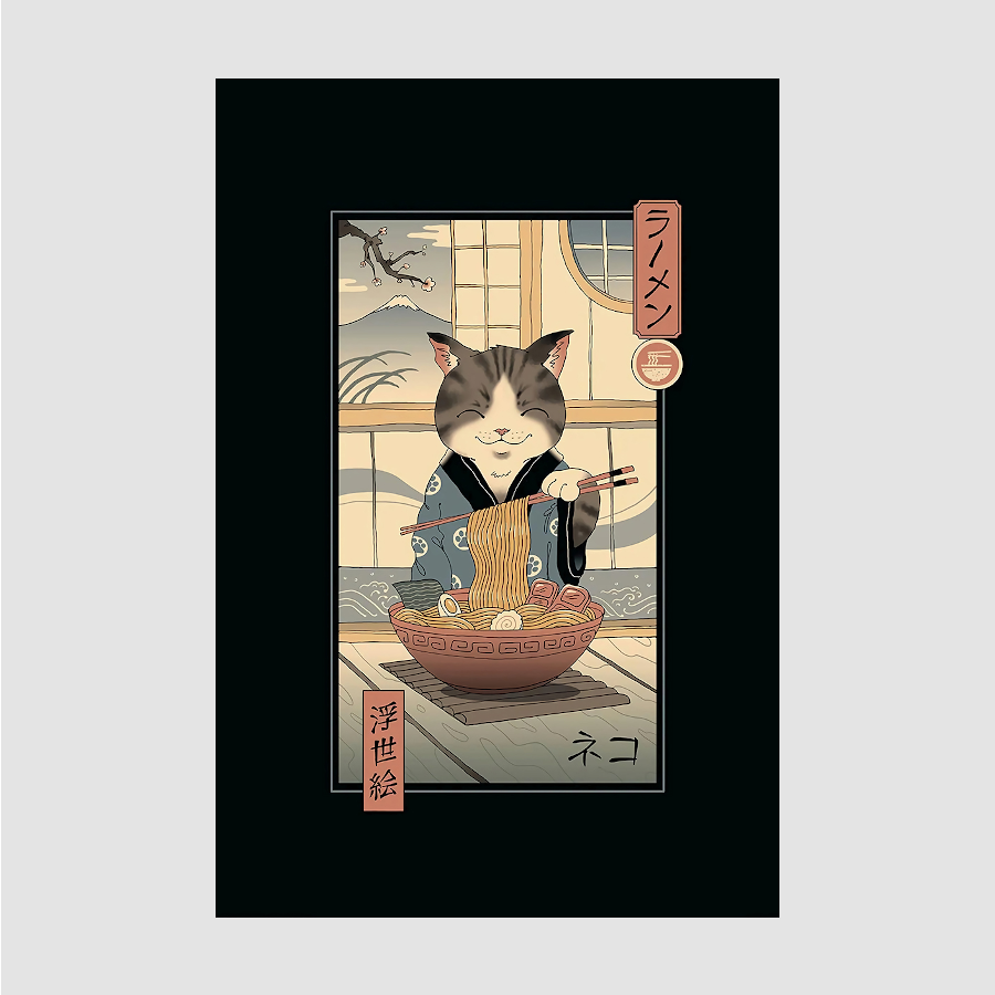 AFFICHE NEKO RAMEN - SEOUL STATION