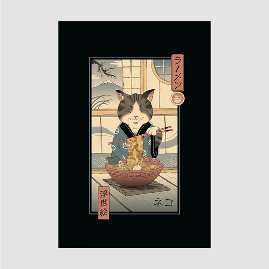 AFFICHE NEKO RAMEN - SEOUL STATION